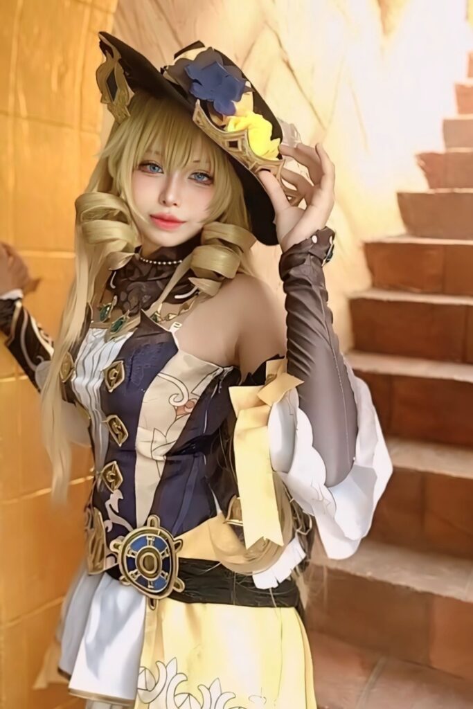 สาวไทยแปลงโฉมเป็น Navia จาก Genshin Impact ได้หรูสู้แดด 3 Navia Genshin Impact Cosplay by Moli