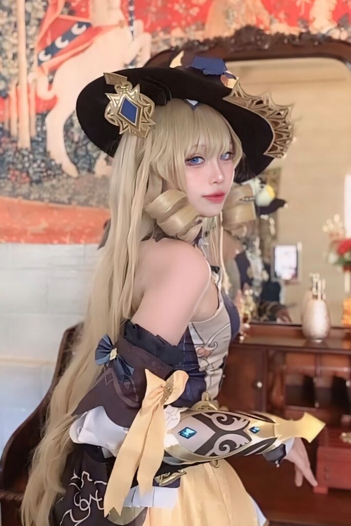 สาวไทยแปลงโฉมเป็น Navia จาก Genshin Impact ได้หรูสู้แดด 4 Navia Genshin Impact Cosplay by Moli
