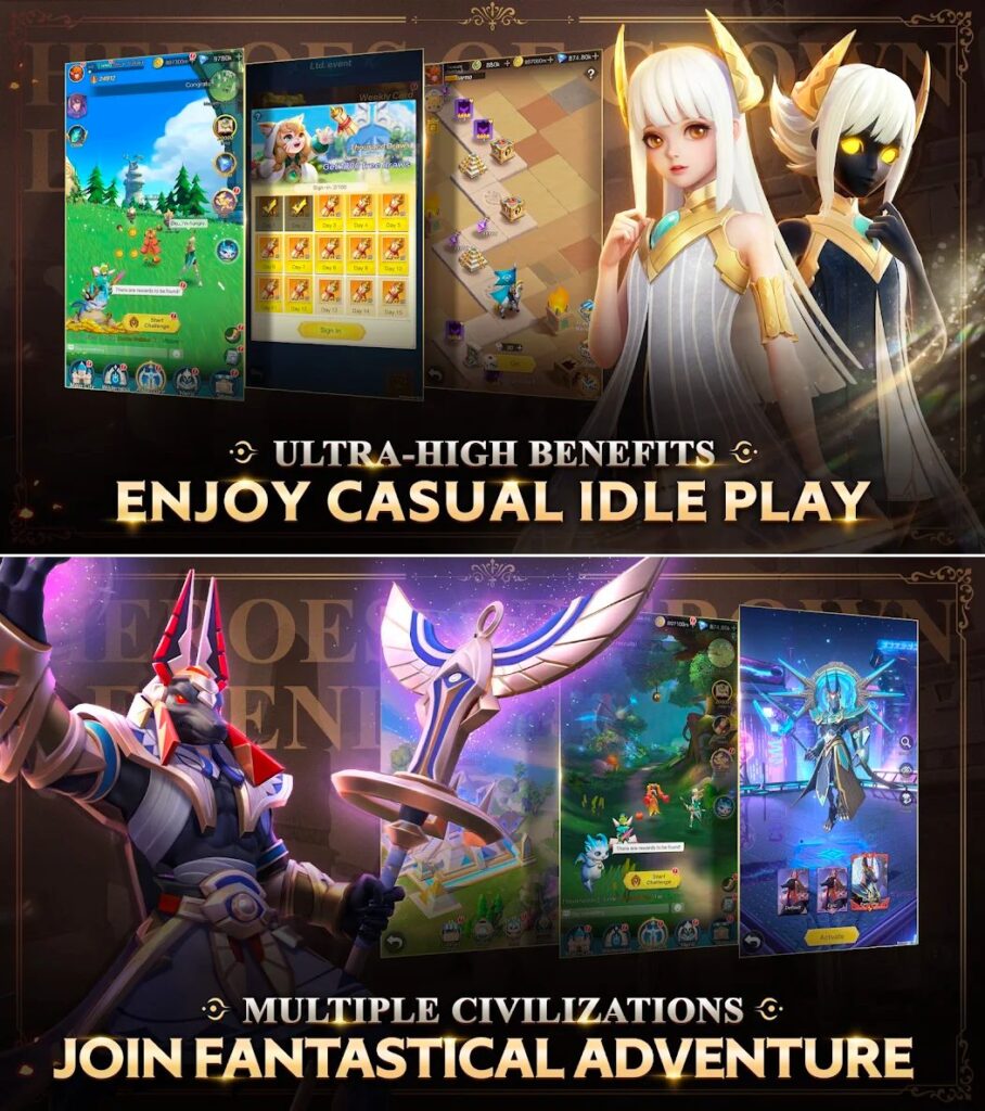 Heroes of Crown: Legends เปิดให้ลงทะเบียนล่วงหน้าบนสโตร์ต่างประเทศแล้ว 6 Heroes of Crown