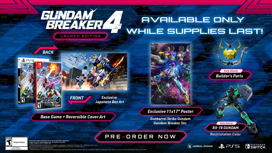 Gundam Breaker 4 เปิดตัว Launch Edition 2 Gundam Breaker 4 Announced Launch Edition