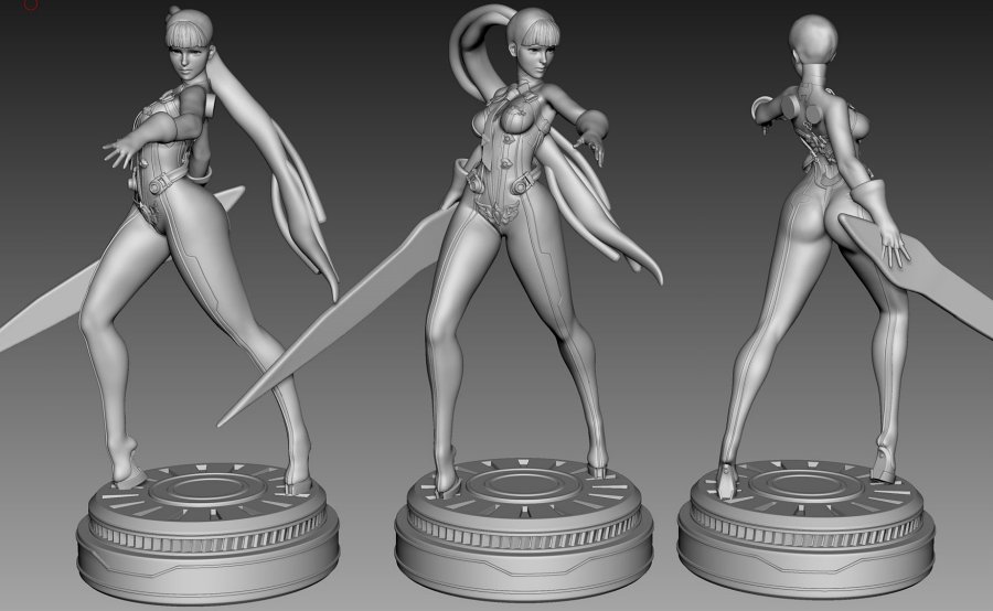 แฟนเกมเริ่มสร้างโมเดล Eve จาก Stellar Blade ด้วยเครื่องปริ้น 3 มิติ 2 Stellar Blade Fan Creates Eve Statue with 3D Printer