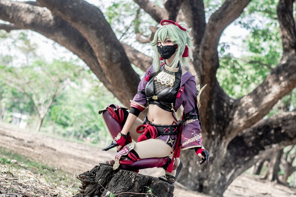 ผลงานสุดเท่ของคุณยูริในการแปลงโฉมเป็น Shinobu จาก Genshin Impact 4 Shinobu Genshin Impact Cosplay by yuri