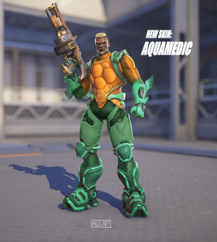 แฟนอาร์ตสกิน Overwatch 2 ในจักรวาล DC 8 Overwatch 2 x DC Comics Skin Fanart