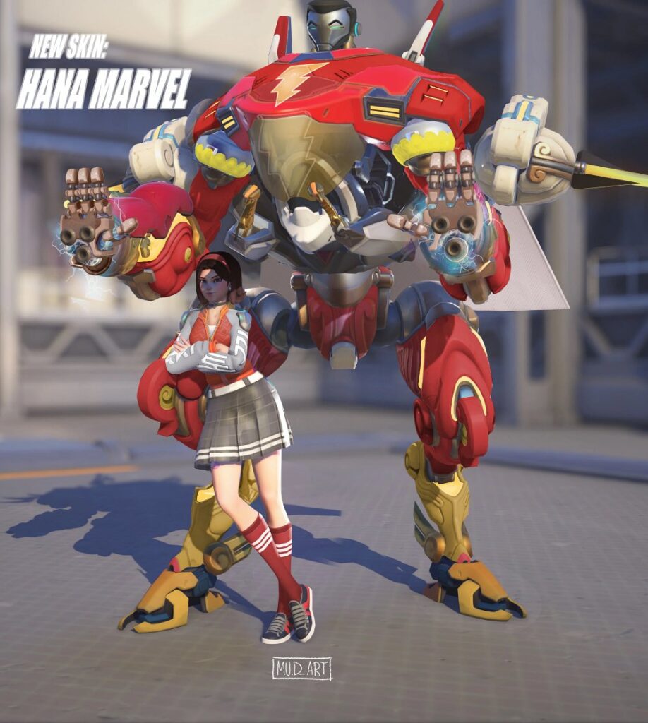 แฟนอาร์ตสกิน Overwatch 2 ในจักรวาล DC 11 Overwatch 2 x DC Comics Skin Fanart
