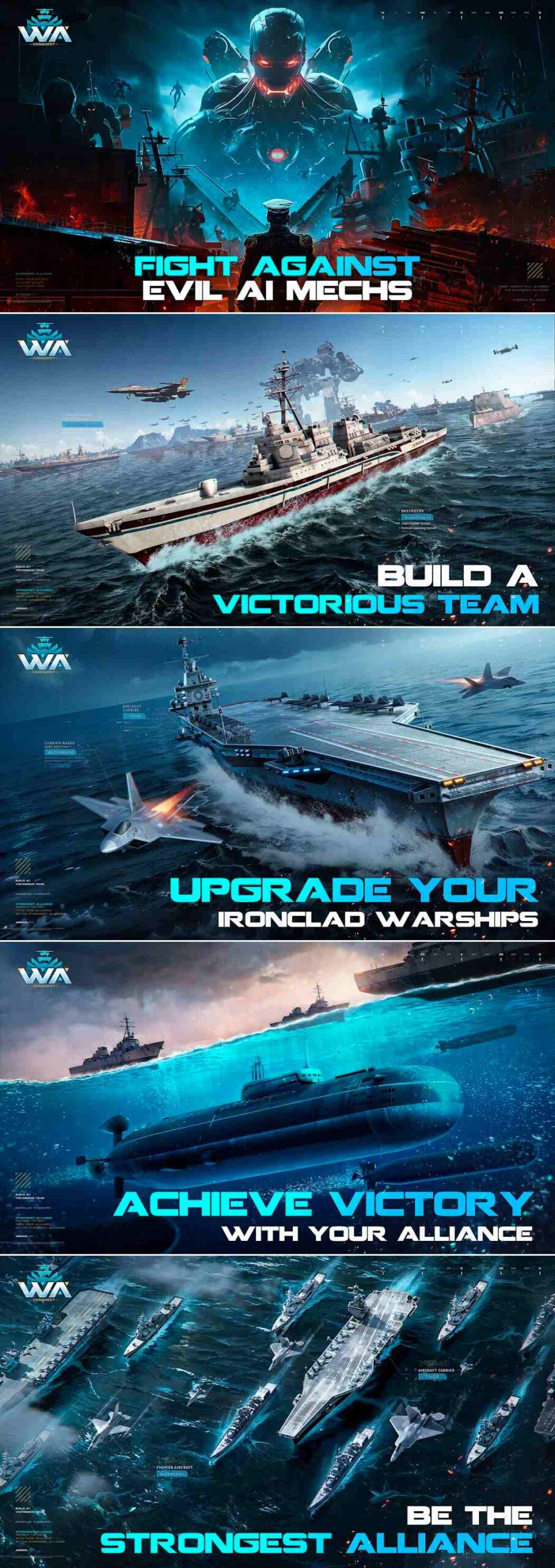 Warship Alliance: Conquest เปิด Soft Launch บนสโตร์ไทยแล้ว 5 Warship Alliance: Conquest เปิด Soft Launch บนสโตร์ไทยแล้ว