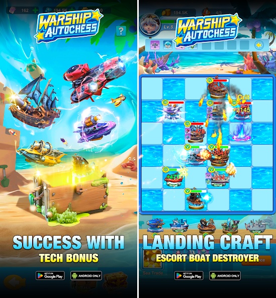 Warship Auto Chess: PVE เปิดให้บริการบนสโตร์ไทยแล้ว 5 Warship Auto Chess