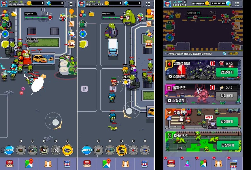 Zombie Breaker เกมมือถือ Shooting RPG รับบทเป็นนักล่าซอมบี้กราฟิกพิกเซลอาร์ท 9 Zombie Breaker