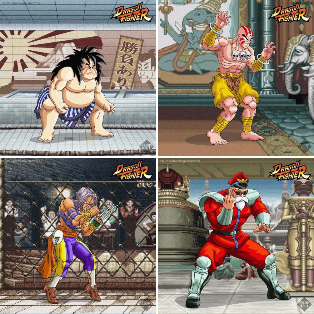 แฟนอาร์ตตัวละคร Dragon Ball ในสไตล์ Street Fighter 3 แฟนอาร์ตตัวละคร Dragon Ball ในสไตล์ Street Fighter