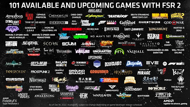 AMD ยืนยันมีเกมที่รองรับ FSR 2 แล้วกว่า 101 เกม