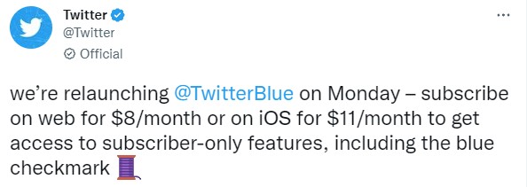 Twitter Blue เตรียมกลับมาให้บริการอีกครั้ง 2 Twitter Blue เตรียมกลับมาให้บริการอีกครั้ง