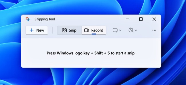 Microsoft เพิ่มความสามารถบันทึกหน้าจอให้กับ Snipping Tool