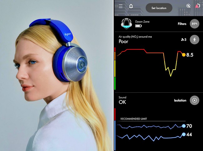 Dyson เปิดตัวหูฟังรุ่นใหม่พร้อมระบบกรองฝุ่นในชื่อ Dyson Zone