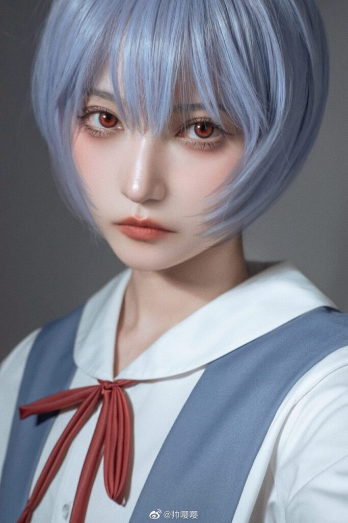 คอสเพลย์ Rei จาก Evangelion ในภาพสไตล์ Portrait 5 คอสเพลย์ Rei จาก Evangelion ในภาพสไตล์ Portrait