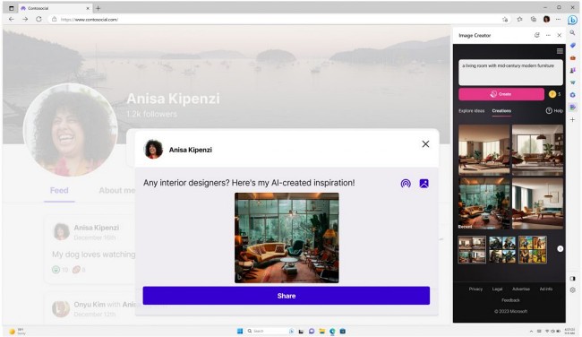 Microsoft เพิ่มฟีเจอร์สร้างภาพจากข้อความให้กับ Bing AI