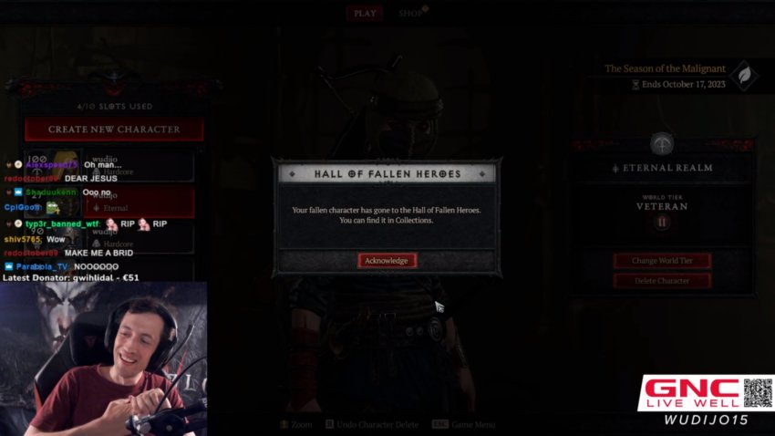 ผู้เล่น Diablo IV ฉลองการมาของซีซั่น 1 ด้วยการสละชีพตัวละครที่เล่นมานับ 50 ชั่วโมง