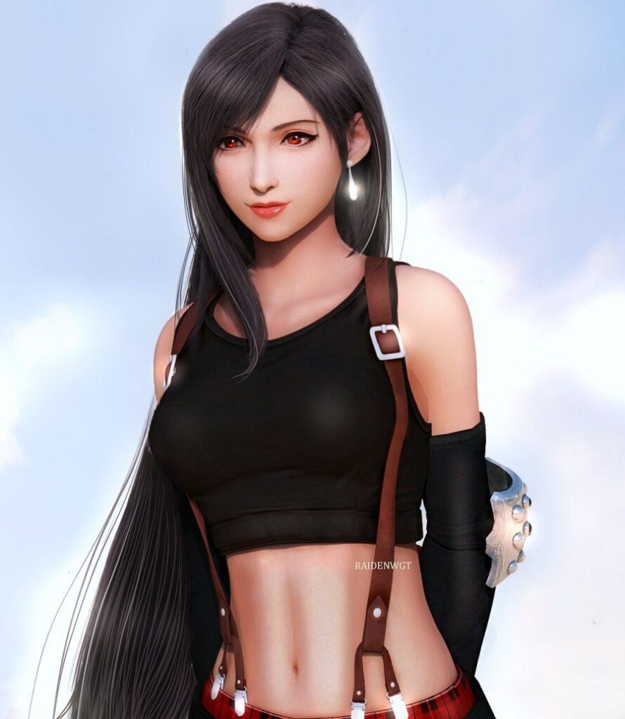 แฟนอาร์ต Tifa ในชุดสไตล์ Ada Wong 4 แฟนอาร์ต Tifa ในชุดสไตล์ Ada Wong