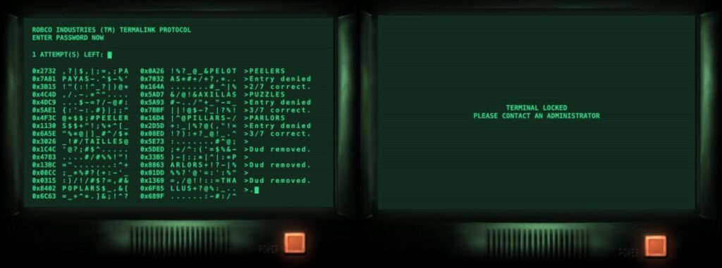 ลองไหม? เว็บไซต์ฝึกซ้อม 'มินิเกมแฮกคอมพิวเตอร์' ใน Fallout 4 Fallout เกม