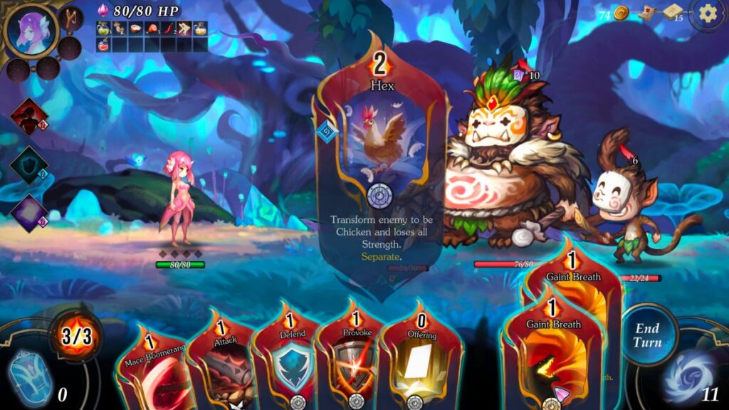 Dala and the Cursed Forest เกมแนวการ์ด Roguelike ใหม่จากคนไทย 2 Data and the Cursed Forest