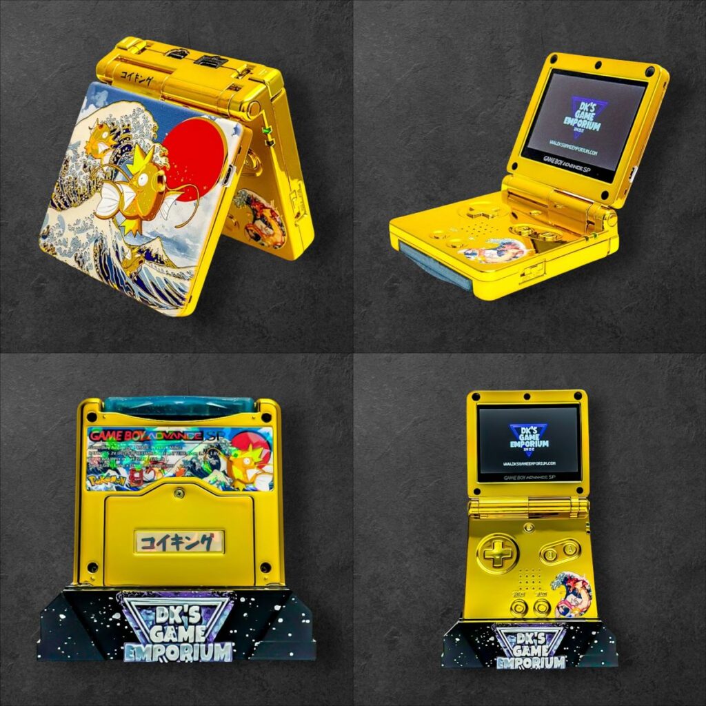 เปิดตัว GameBoy Advance SP รุ่นคัสตอม ลายคอยคิงสีทอง 2 GameBoy