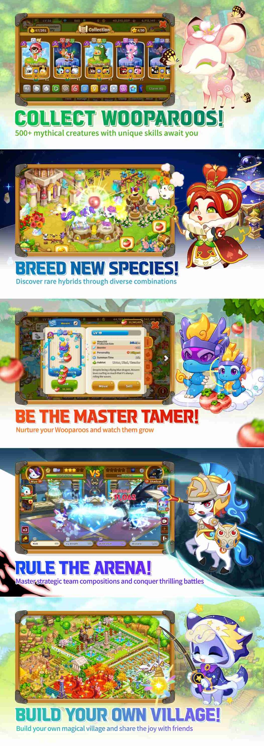 มีภาษาไทย! Wooparoo Odyssey-Build & Breed เปิดให้บริการทั้ง iOS/Android บนสโตร์ไทยแล้ว 5 Wooparoo Odyssey