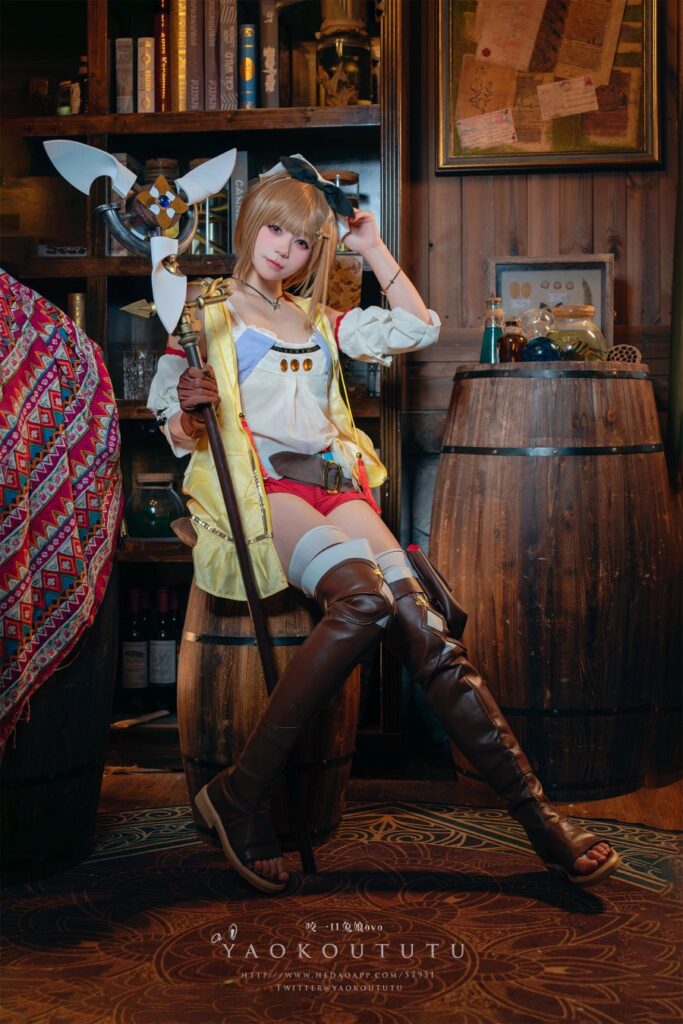 ผลงานการแต่งคอสเพลย์เป็น Ryza จาก Atelier Ryza 2 Ryza Atelier Ryza Cosplay by Yaokoututu
