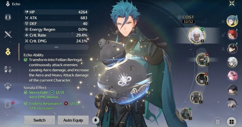 ข้อมูลระบบโบนัสพิเศษ 'Echoes Sets' ใน Wuthering Waves 2 Wuthering Waves Echoes Sets Detail