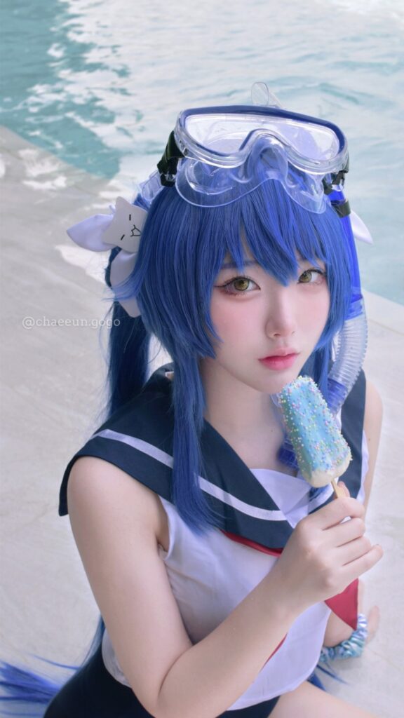 ผลงานการแปลงโฉมเป็น Maruru จาก Yggdra Chronicle by Bonfire ในสกินซัมเมอร์ 6 Maruru Yggdra Chronicle by Bonfire Cosplay by Chaeeun