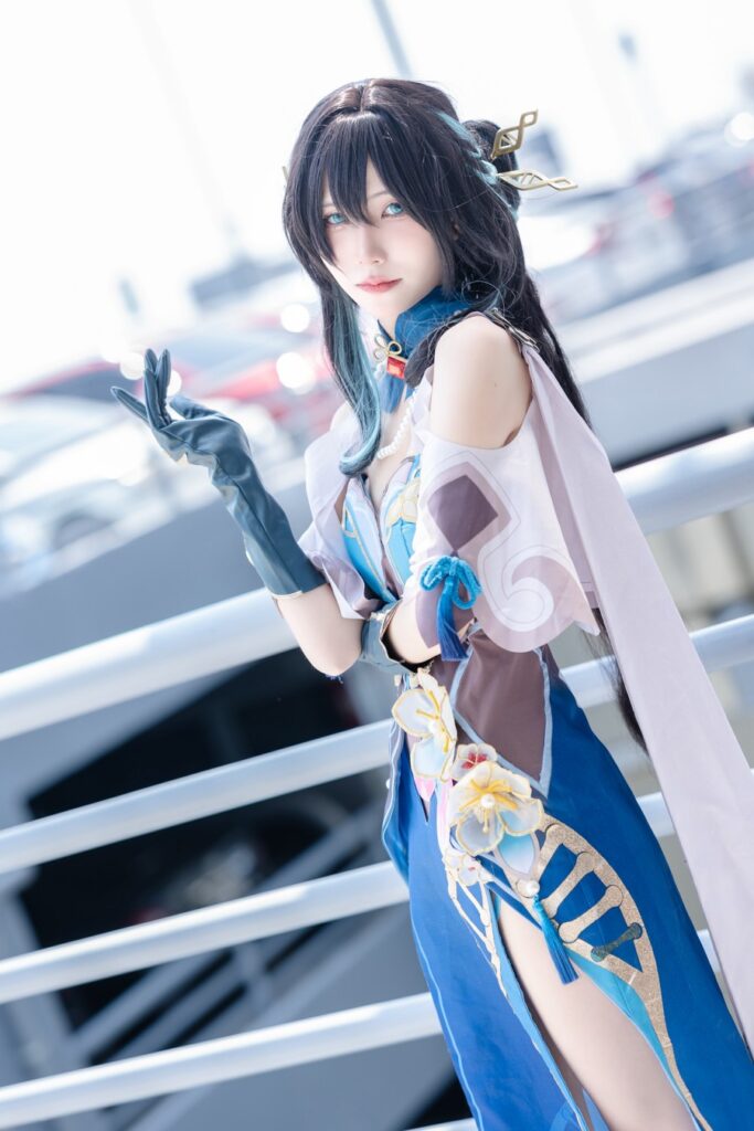 คุณเบสโชว์การแปลงโฉมเป็น Ruan Mei จาก Honkai: Star Rail 2 Ruan Mei Honkai: Star Rail Cosplay by best