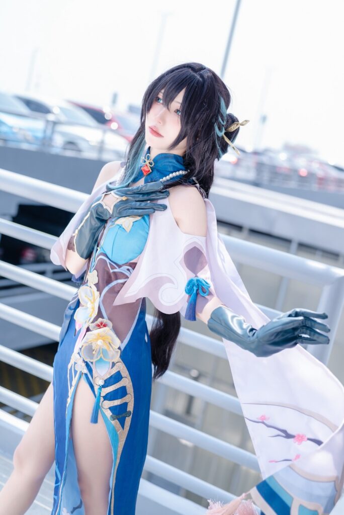 คุณเบสโชว์การแปลงโฉมเป็น Ruan Mei จาก Honkai: Star Rail 3 Ruan Mei Honkai: Star Rail Cosplay by best