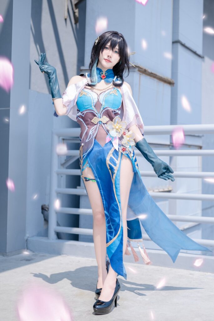 คุณเบสโชว์การแปลงโฉมเป็น Ruan Mei จาก Honkai: Star Rail 6 Ruan Mei Honkai: Star Rail Cosplay by best