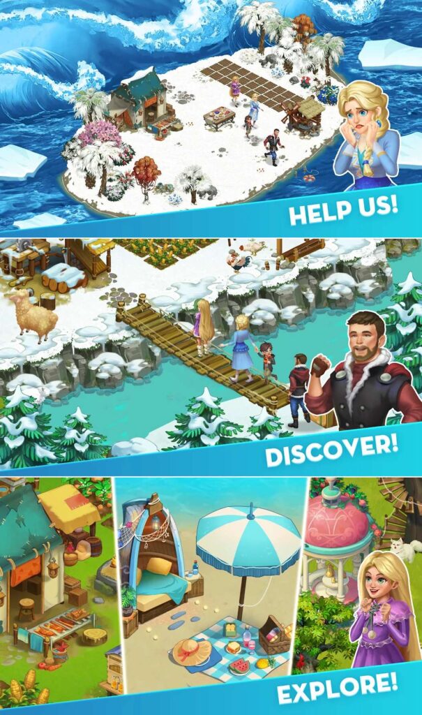 Frozen Farm: Island Adventure เปิดให้เล่นบนสโตร์ไทย 4 Frozen Farm