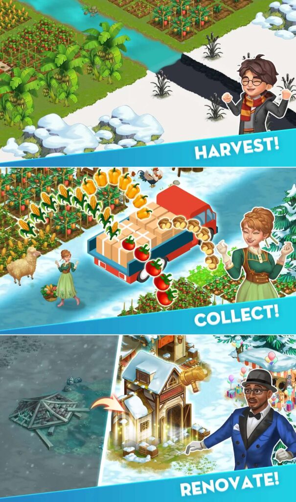 Frozen Farm: Island Adventure เปิดให้เล่นบนสโตร์ไทย 3 Frozen Farm
