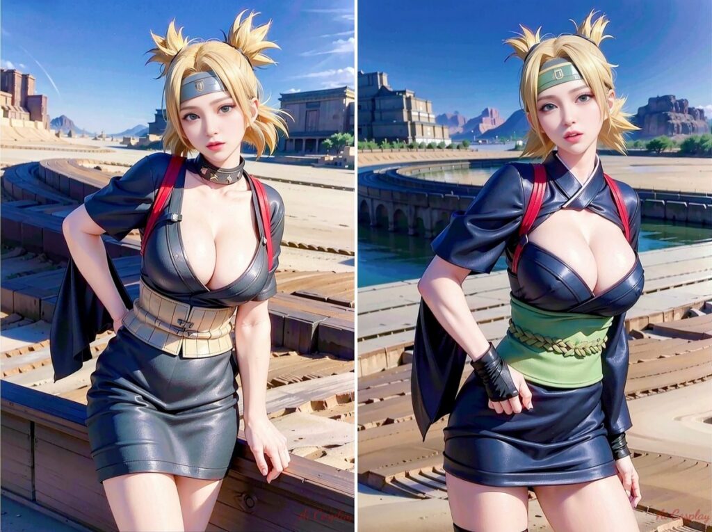 แฟนอาร์ต Temari เวอร์ชั่น AI 2 แฟนอาร์ต Temari เวอร์ชั่น AI