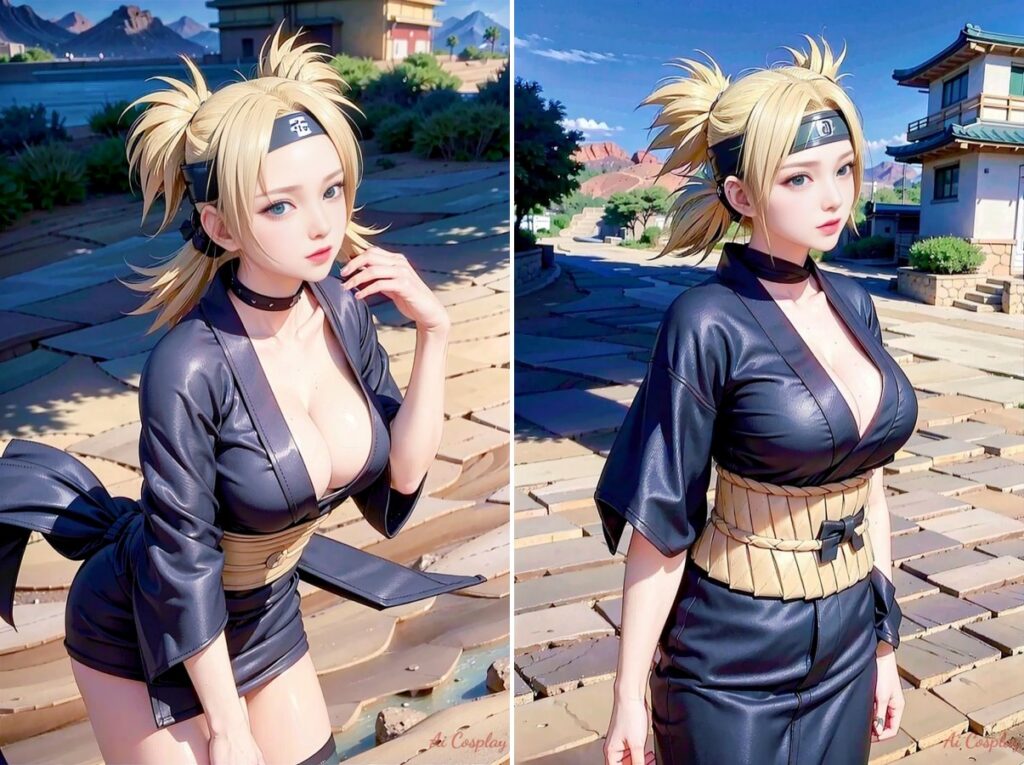 แฟนอาร์ต Temari เวอร์ชั่น AI 3 แฟนอาร์ต Temari เวอร์ชั่น AI