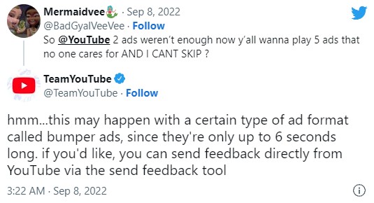YouTube ทดลองเพิ่มโฆษณาก่อนการรับชมเป็น 5 ตัว 2 YouTube ทดลองเพิ่มโฆษณาก่อนการรับชมเป็น 5 ตัว
