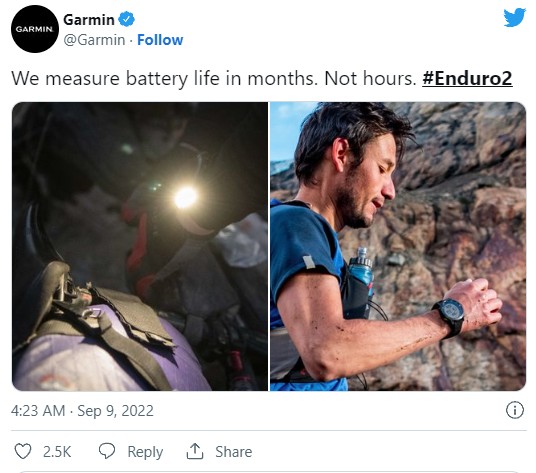 Garmin แซว Apple ว่าของจริงวัดแบตเตอรี่กันเป็นหลักเดือน 2 Garmin แซว Apple ว่าของจริงวัดแบตเตอรี่กันเป็นหลักเดือน