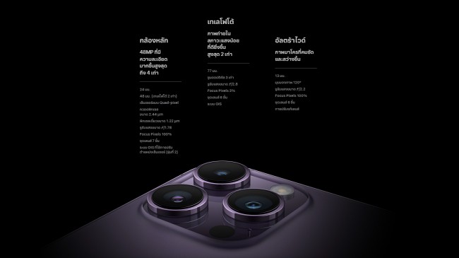 Apple เปิดตัว iPhone 14 และ iPhone 14 Pro อย่างเป็นทางการ ไทยพร้อมเปิดจอง 9 กันยายนนี้ 7 Apple เปิดตัว iPhone 14 และ iPhone 14 Pro อย่างเป็นทางการ ไทยพร้อมเปิดจอง 9 กันยายนนี้