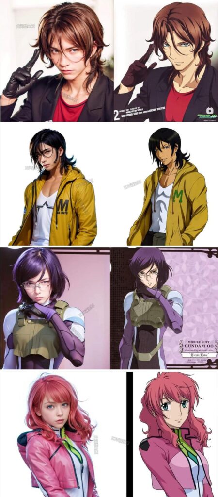 แฟนอาร์ต 'เมื่อ Gundam OO ถูกแสดงโดยคนจริง' ฝีมือ AI 2 แฟนอาร์ต 'เมื่อ Gundam OO ถูกแสดงโดยคนจริง' ฝีมือ AI