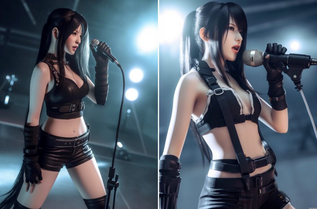 แฟนอาร์ต AI ที่จับเอาเหล่าตัวละครจาก FFVIIR มาตั้งวง J-Rock