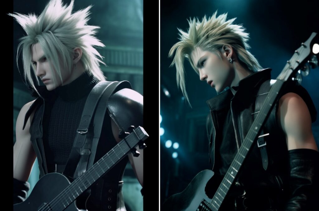 แฟนอาร์ต AI ที่จับเอาเหล่าตัวละครจาก FFVIIR มาตั้งวง J-Rock