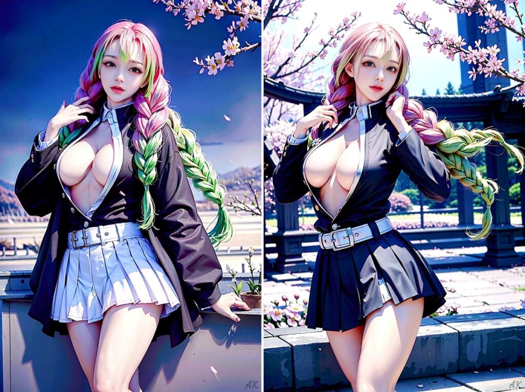 แฟนอาร์ต Mitsuri จากดาบพิฆาตอสูร เวอร์ชั่น AI จัดให้แบบแซ่บ ๆ 2 แฟนอาร์ต Mitsuri จากดาบพิฆาตอสูร เวอร์ชั่น AI จัดให้แบบแซ่บ ๆ