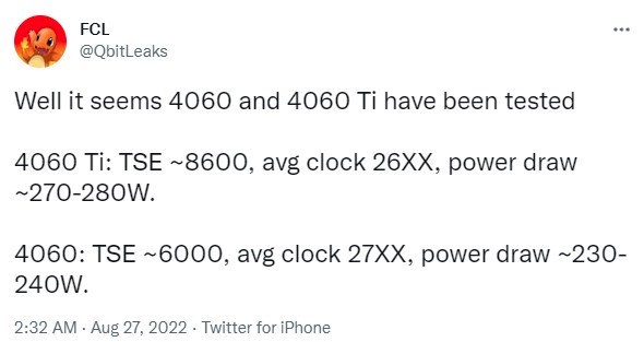 เผยผลทดสอบของ RTX 4060 และ RTX 4060 Ti ใน 3DMark Time Spy Extreme 2 เผยผลทดสอบของ RTX 4060 และ RTX 4060 Ti ใน 3DMark Time Spy Extreme