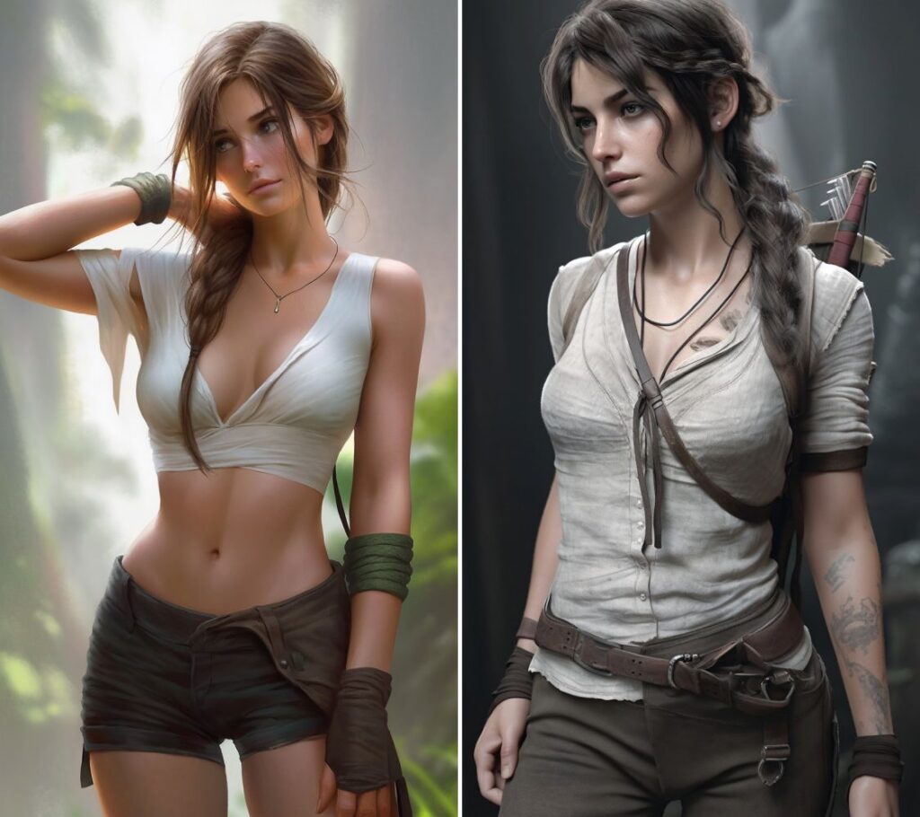 แฟนอาร์ต Lala Croft จาก Tomb Raider ฝีมือ AI 6 แฟนอาร์ต Lala Croft จาก Tomb Raider ฝีมือ AI