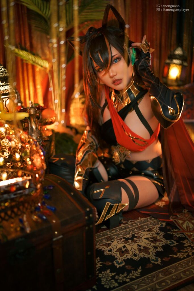 คุณนุ่นจัดให้! แปลงโฉมเป็น Dehya จาก Genshin Impact สุดแซ่บ