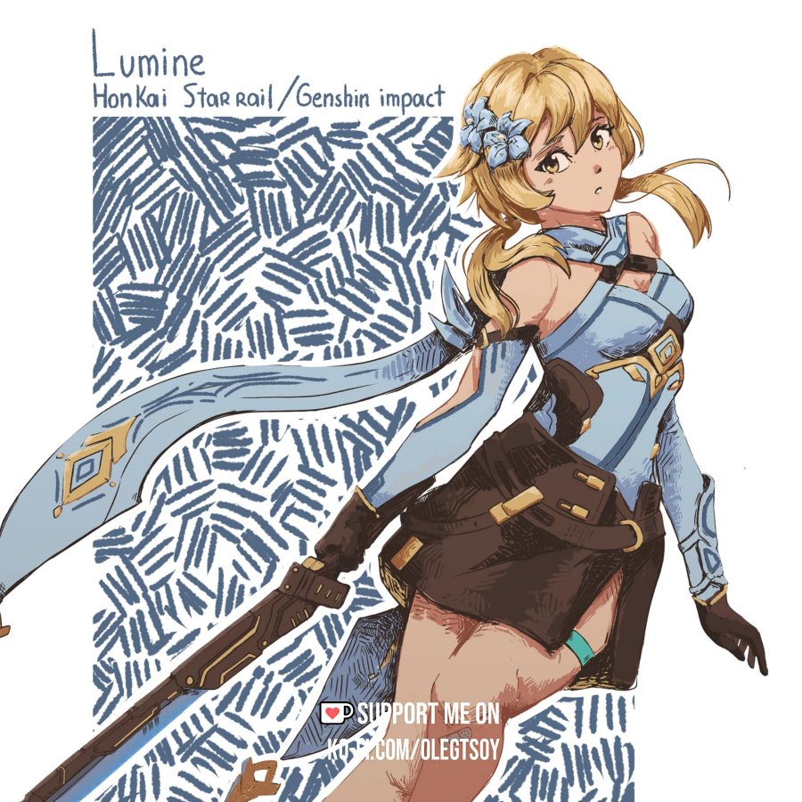 แฟนอาร์ตที่จับเอา Lumine จาก Genshin Impact ข้ามมาจักรวาล HSR 2 แฟนอาร์ตที่จับเอา Lumine จาก Genshin Impact ข้ามมาจักรวาล HSR