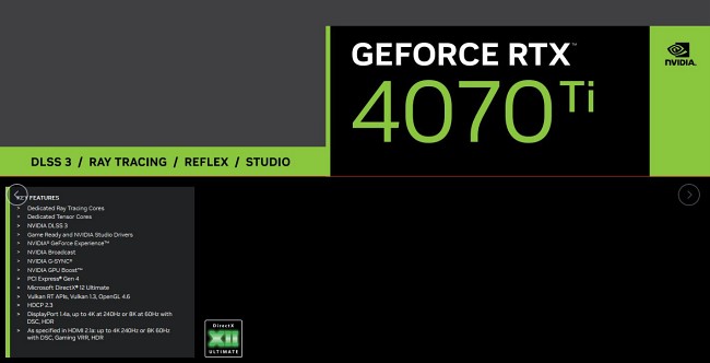 NVIDIA GeForce RTX 4070 Ti อาจเปิดตัวในวันที่ 5 มกราคม 2023 2 NVIDIA GeForce RTX 4070 Ti อาจเปิดตัวในวันที่ 5 มกราคม 2023