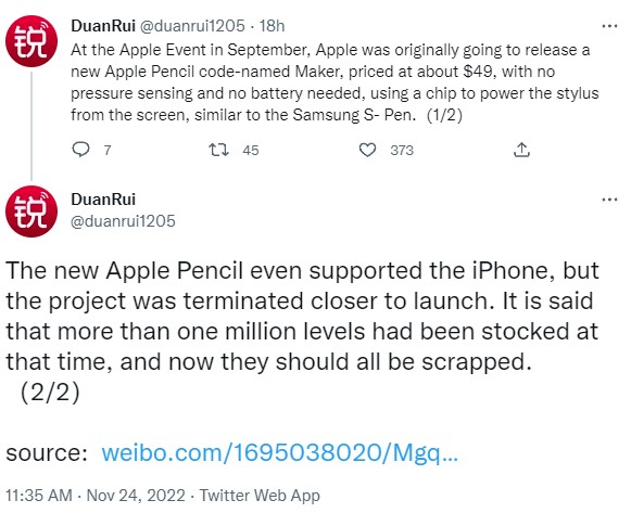 ลือ iPhone 14 เกือบเคยมีปากกาใช้งานเป็นของตัวเอง 2 ลือ iPhone 14 เกือบเคยมีปากกาใช้งานเป็นของตัวเอง