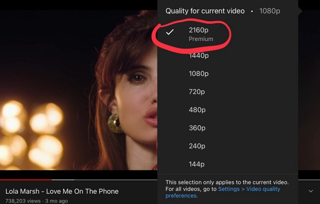 หากต้องการรับชมเนื้อหา 4K ใน YouTube อาจต้องสมัคร YouTube Premium