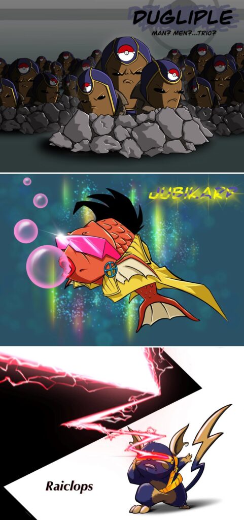 แฟนอาร์ตจับเอา Pokémon มาครอสโอเวอร์กับ X-Men 3 แฟนอาร์ตจับเอา Pokémon มาครอสโอเวอร์กับ X-Men