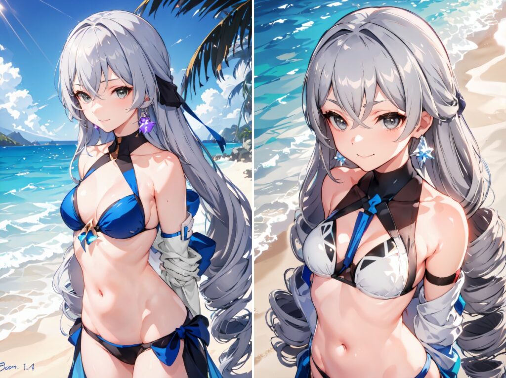 แฟนอาร์ต Bronya จาก Honkai: Star Rail ออกเที่ยวทะเล 2 แฟนอาร์ต Bronya จาก Honkai: Star Rail ออกเที่ยวทะเล